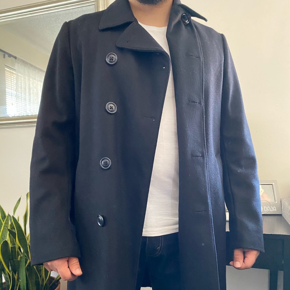 Black trench coat